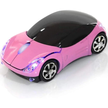 Wireless Sports Car Mouse – 2.4GHz USB Optical Mouse for PC & Laptop