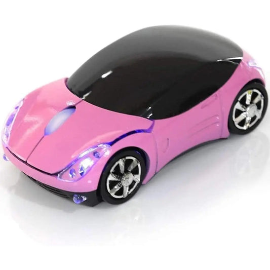 Wireless Sports Car Mouse – 2.4GHz USB Optical Mouse for PC & Laptop