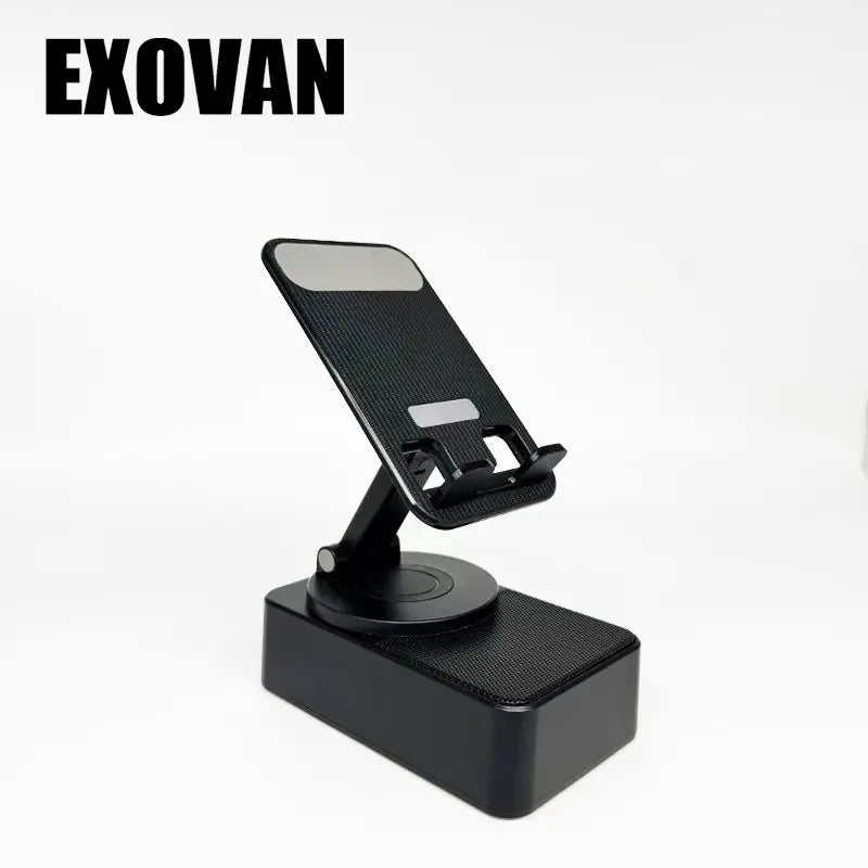 5-in-1 Bluetooth Speaker & Foldable Phone Stand with LED Ambient Light